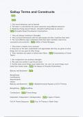 Gallup Terms and Constructs (ANSWERS) 2024 - DISTINCTION GUARANTEED / Complete Verified Latest Version