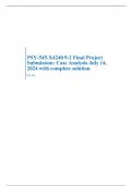 PSY-545-X4240 9-2 Final Project Submission: Case Analysis July 14, 2024 with complete solution