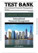 Test Bank - International Financial Management, 11th Edition (Madura, 2011), All Chapters 1-21 