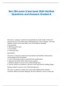 Nur 204 exam 5 test bank 2024 Verified Questions and Answers Graded A 