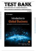 Test Bank - Introduction to Global Business: Understanding the International Environment & Global Business 3rd Edition (Julian Gaspar, 2022), All Chapters 1-15