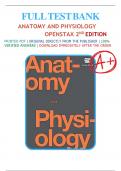 Test Bank For Anatomy and Physiology, 2nd Edition, by OpenStax All Chapters 1-27 LATEST
