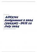 AIN3701 Assignment 2 2024 (592338) - DUE 12 July 2024