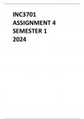 INC3701 ASSIGNMENT 4 SEMESTER 1 2024