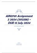 AIN3701 Assignment 2 2024 (592338) - DUE 12 July 2024