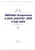 HED4807 Assignment 3 2024 (525779)- DUE 9 July 2024