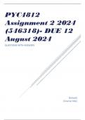 PYC4812 Assignment 2 2024 (546318)- DUE 12 August 2024