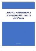 AIN3701 Assignment 2 2024 (592338) - DUE 12 July 2024