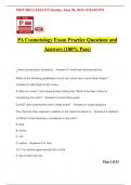 PA Cosmetology Exam Practice Questions and Answers (100% Pass)