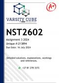 NST2602 Assignment 3 (DETAILED ANSWERS) 2024 - DISTINCTION GUARANTEED