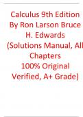 Solutions Manual For Calculus 9th Edition By Ron Larson Bruce H. Edwards