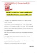 Module 5 NCCER TEST construction drawings Practice Questions and Answers (100% Pass)