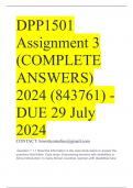 DPP1501 Assignment 3 (COMPLETE ANSWERS) 2024 (843761) - DUE 29 July 2024