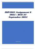 IOP4865 Assignment 6 2024 - DUE 27 September 2024