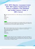 WGU D072 Objective Assessments ,Pre-Assessments & Final Exams (Latest 2024/ 2025 Updates STUDY BUNDLE PACKAGE) Fundamentals for Success in Business- Questions and Verified Answers- Grade A- 100% Correct