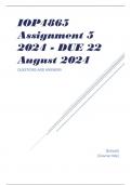 IOP4865 Assignment 5 2024 - DUE 22 August 2024