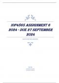 IOP4865 Assignment 6 2024 - DUE 27 September 2024