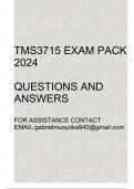 TMS3715 Exam pack 2024(Questions and answers)