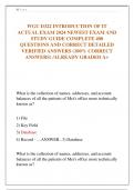 WGU D322 INTRODUCTION OF IT  ACTUAL EXAM 2024 NEWEST EXAM AND  STUDY GUIDE COMPLETE 400  QUESTIONS AND CORRECT DETAILED  VERIFIED ANSWERS (100% CORRECT  ANSWERS) /ALREADY GRADED A+