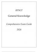 RPSGT General Knowledge Comprehensive Exam Guide 2024