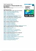 Test Bank For Foundations of Mental Health Care, 8th Edition By Michelle Morrison-Valfre Included All Chapters 1-33