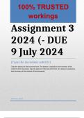 HED4807 Assignment 3 (COMPLETE ANSWERS) 2024 (525779)- DUE 9 July 2024 ; 100% TRUSTED workings, explanations and solutions. 