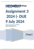 Exam (elaborations) HED4807 Assignment 3 (COMPLETE ANSWERS) 2024 (525779)- DUE 9 July 2024  •	Course •	Language Teaching and Learning in Education (HED4807) •	Institution •	University Of South Africa (Unisa) •	Book •	Teacher Learning in Language Teaching