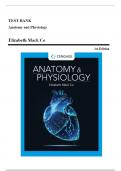 Test Bank - Anatomy and Physiology, 1st Edition (Elizabeth Co, 2023), Chapter 2-27 | All Chapters