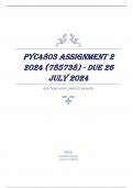 PYC4803 Assignment 2 2024 (785738) - DUE 26 July 2024