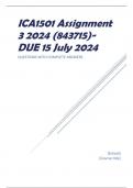 ICA1501 Assignment 3 2024 (843715)- DUE 15 July 2024