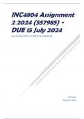 INC4804 Assignment 2 2024 (557985) - DUE 15 July 2024