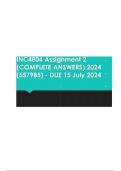 INC4804 Assignment 2 (COMPLETE ANSWERS) 2024 (557985) - DUE 15 July 2024