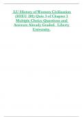 LU History of Western Civilization  (HIEU 201) Quiz 3 of Chapter 3  Multiple Choice Questions and  Answers Already Graded. Liberty  University