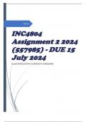 INC4804 Assignment 2 2024 (557985) - DUE 15 July 2024