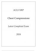 ACLS NRP Chest Compressions Latest Completed Exam 2024