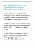 LRA 222 FINAL EXAM REVIEW LATEST UPDATE| ALREADY GRADED A+/BRAND NEW!!!