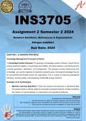 INS3705 Assignment 2 (COMPLETE ANSWERS) Semester 2 2024