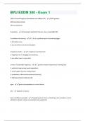 BYU EXDM 300 - Exam 1 Questions And Answers Graded A+