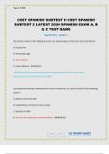 CSET SPANISH SUBTEST II exam  CSET SPANISH SUBTEST 2 LATEST 2024 SPANISH EXAM A, B & C TEST BANK