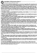 LSUS MHA 710 EXAM FOR HEALTH CARE ECONOMICS COMPLETE COURSE ,NEWEST 2024-2025 ACTUAL EXAM QUESTIONAND CORRECT DETAILED ANSWER(VERIFIED ANSWERS)