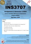 INS3707 Assignment 2 (COMPLETE ANSWERS) Semester 2 2024 