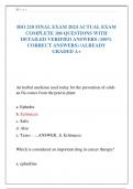 BIO 210 FINAL EXAM 2024 ACTUAL EXAM  COMPLETE 100 QUESTIONS WITH  DETAILED VERIFIED ANSWERS (100%  CORRECT ANSWERS) /ALREADY  GRADED A+