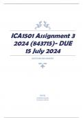 ICA1501 Assignment 3 2024 (843715)- DUE 15 July 2024