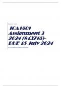 ICA1501 Assignment 3 2024 (843715)- DUE 15 July 2024