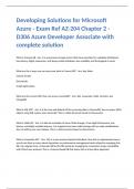 Developing Solutions for Microsoft Azure - Exam Ref AZ-204 Chapter 2 - D306 Azure Developer Associate with complete solution