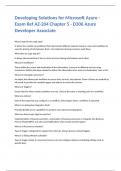 Developing Solutions for Microsoft Azure - Exam Ref AZ-204 Chapter 5 - D306 Azure Developer Associate