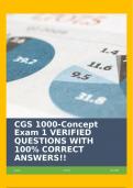 CGS 1000-Concept Exam 1 VERIFIED QUESTIONS WITH 100% CORRECT ANSWERS!!