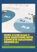 NURS 1115B Exam 1 2024 QUESTIONS WITH COMPLETE SOLUTIONS GRADED A+