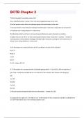 BCTB Chapter 2 Questions And Answers Graded A+