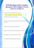 D199  Questions with Complete Correct Answers  Pack | Grade A+